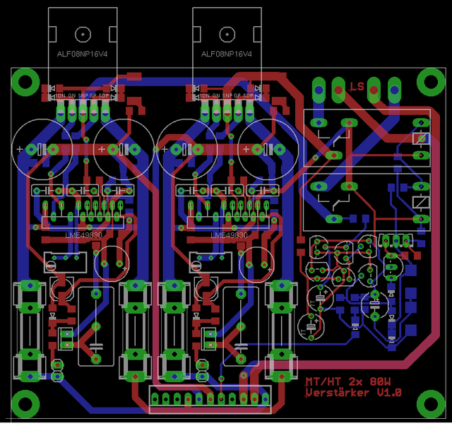 Verstärker Platine