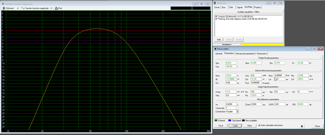 Simulation WinISD XAW 320 HC