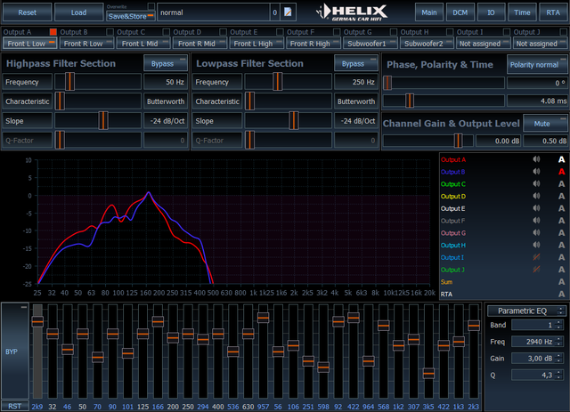 Helix DSP Pro Einstellungen TT Sub