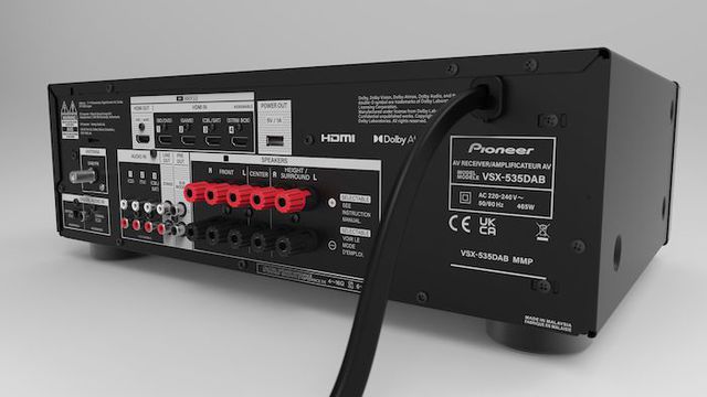 Pioneer VSX 535 MMP Rueckseite Schraeg