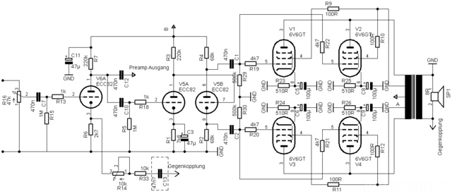 6V6GT PP Mit ECC83 ECC82