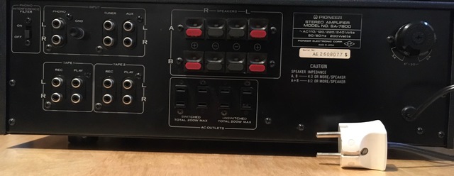 Pioneer SA 7800 Rückseite