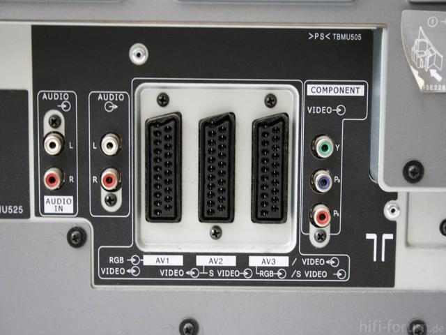 Panasonic TH-42PA50E Anschl?sse