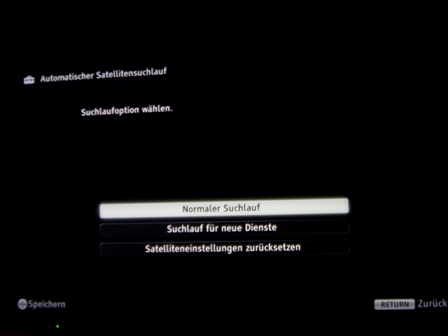 Sony Sat Einstellungen