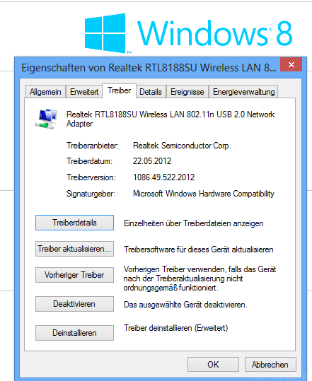 W-LAN Für Windows 8