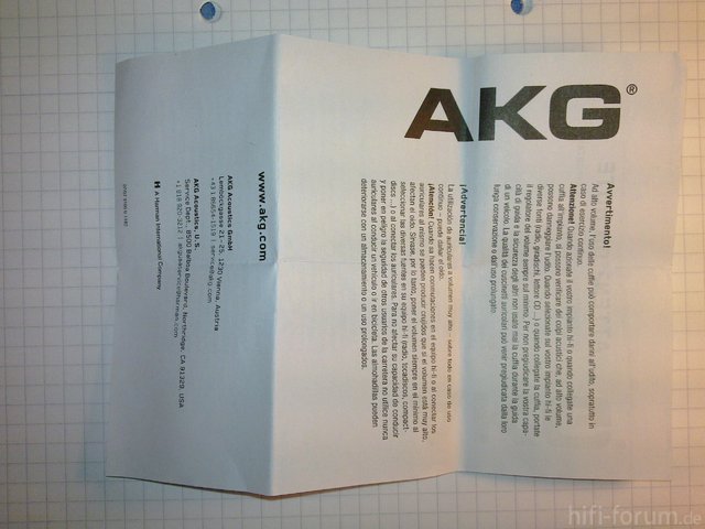 AKG K324P Original   Fälschung