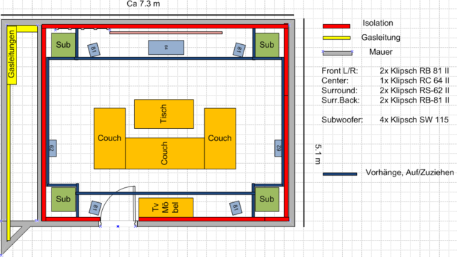 Kinozimmer Skizze 3
