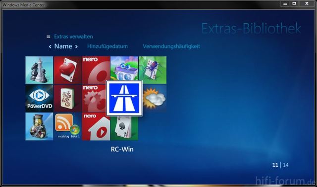 Navisoftware im Media Center Bild2