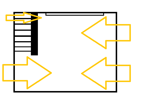 Lichteinfall in meinem Wohnzimmer