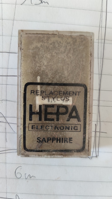 Hepa Electronic Sapphire Plattenspieler Ersatznadel 