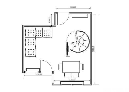 Grundriss Zimmer 