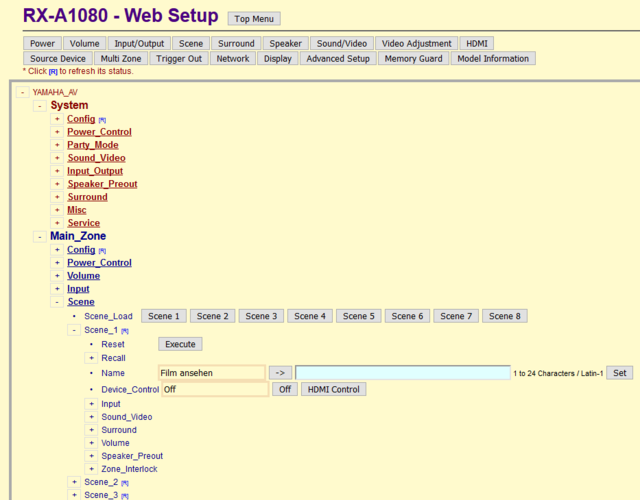 1080 Web-Setup