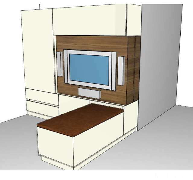 Schrankwand 3D