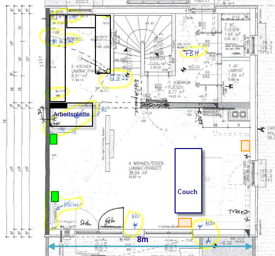 Layout Wohnzimmer Hifi