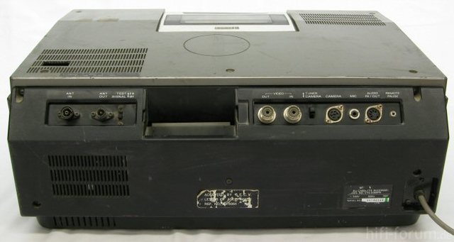 Rückseite Betamax