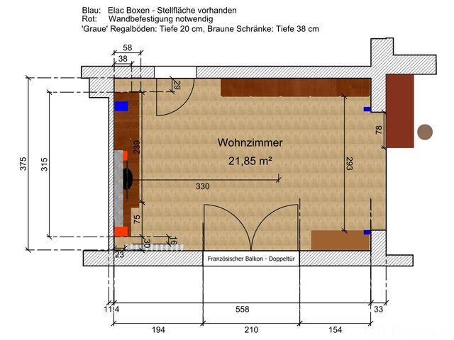 Plan - Draufsicht Bemaßt