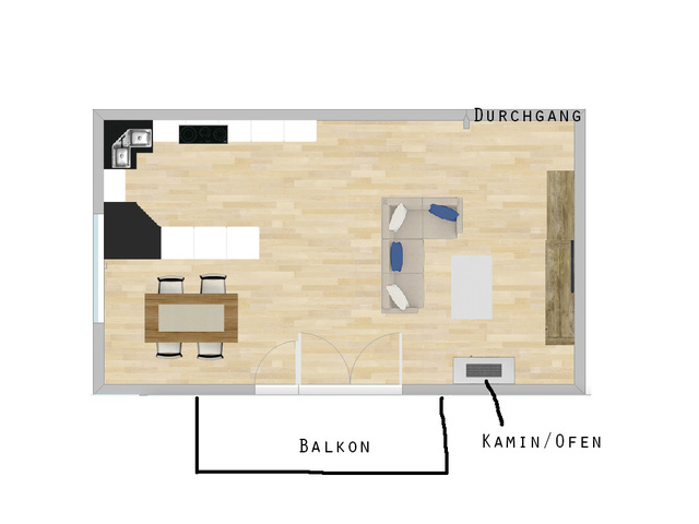 Wohnzimmer detailliert