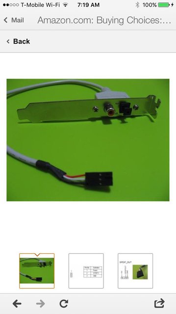 SPDIF Mainboard Adapter