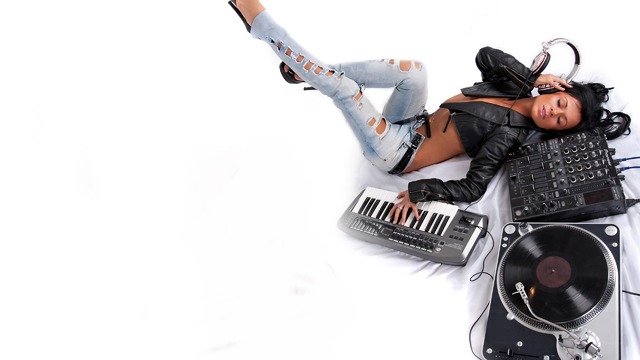 890c31bf Girl Vinyl Synthesizer Headphones Hot Dj HD Wallpapers For Fullscreen And Widescreen Deskto
