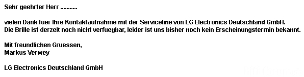 LG Antwort