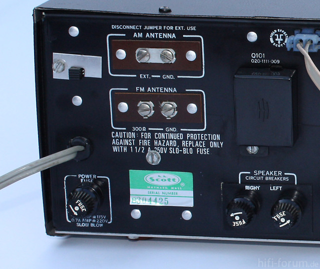 Stereomaster386 Back Fuse