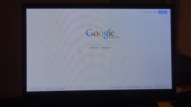 LG 15EL9500 Google Startseite - Weißtest