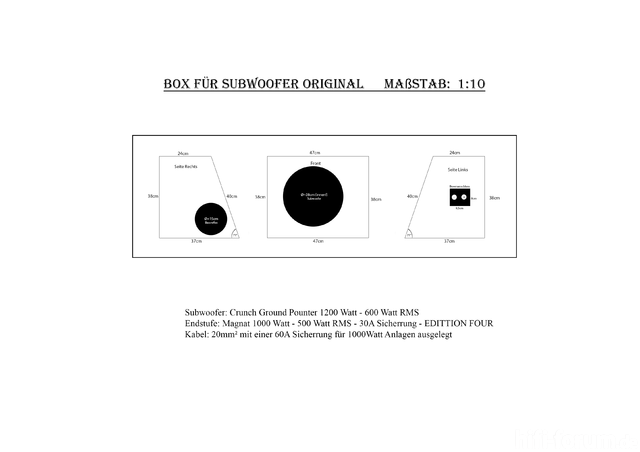 Subwoofer Grundaufbau