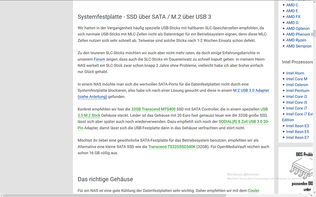 SSD über Sata/M.2 USB