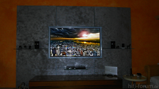 Bilder eurer steinwände / kiesbetten, racks, gehäuse hifi forum ... Dekor steinwand wohnzimmer