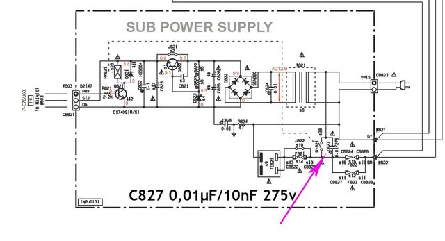 Schaltplan Netzplatiene Yamaha_RX-v795a