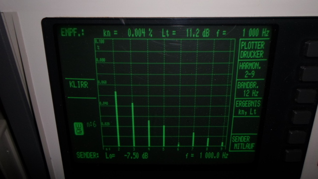 Klirrspektrum 300B 310A 1W