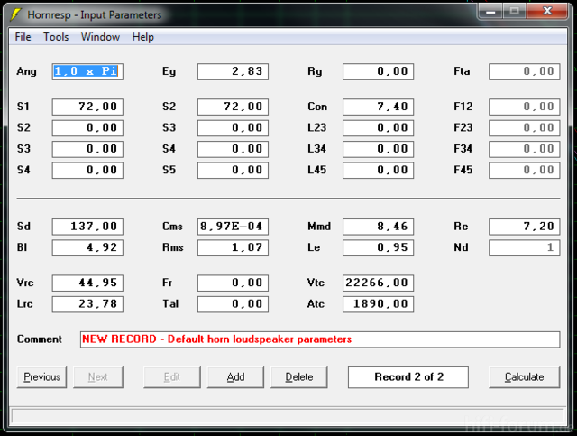 Bandpass W170-8 Hresp Maske