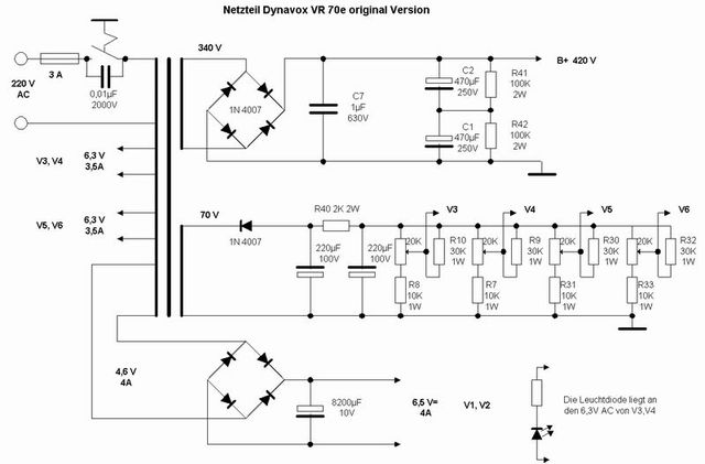 Dynavox VR70 Netzteil