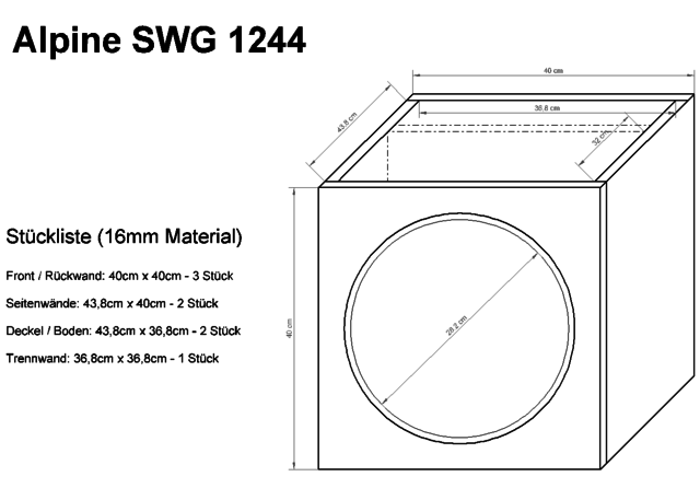 Bauplan Alpine SWG 1244