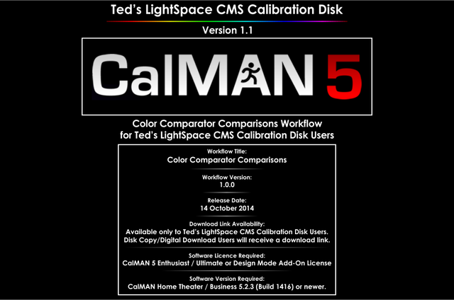 Color Comparator Comparisons Workflow