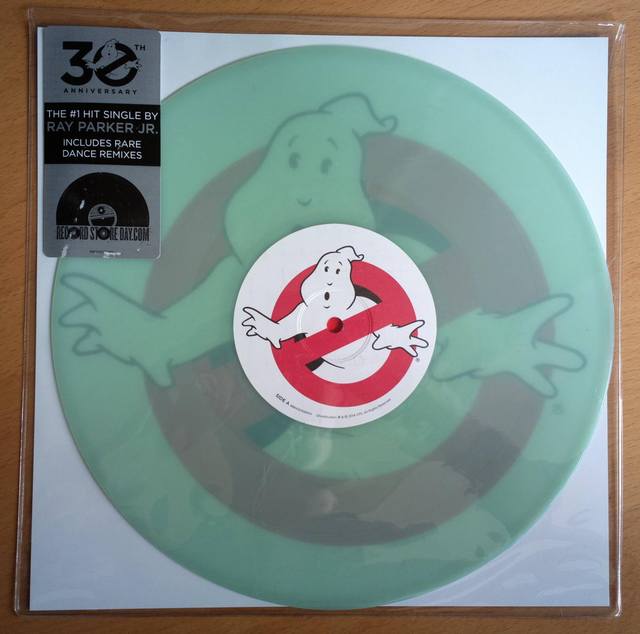 Ray Parker Jr. Ghostbusters 10" Glow In The Dark 'Ecto Green' Vinyl