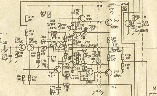 80er Endstufe 150 VA mit KD503, Schaltplan + Layout ...