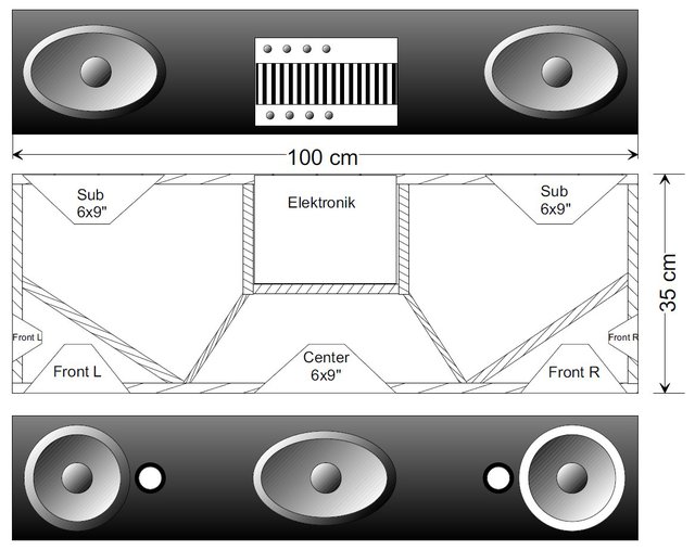 Erster Entwurf meiner Soundbar