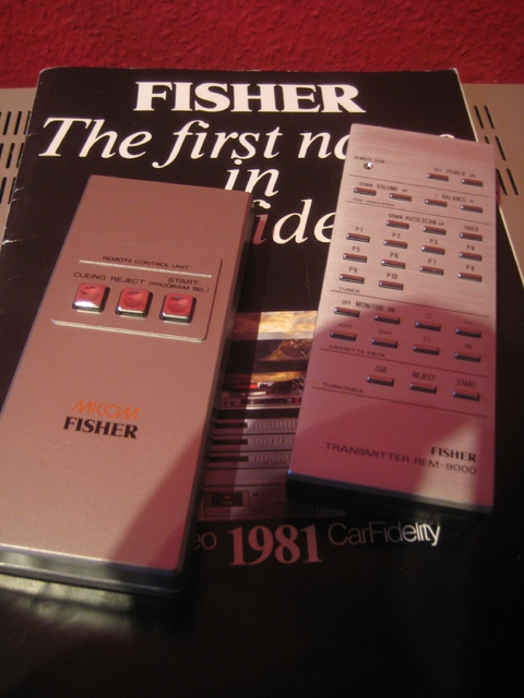Fisher System 9000 - Fernbedienungen