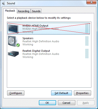 Soundoptionen Windows 7