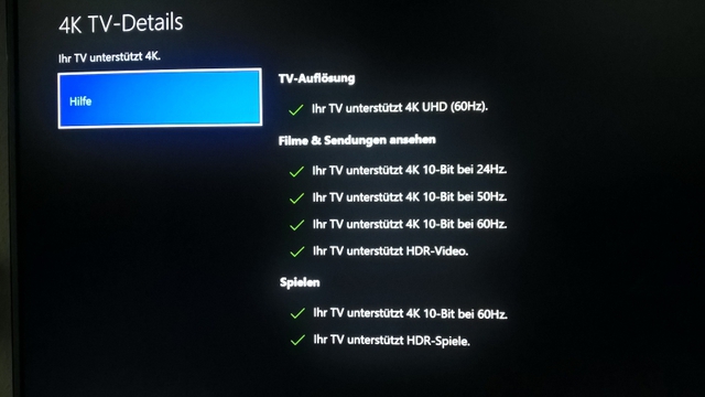 LG 60UH605V Xbox One S Unterstüzung