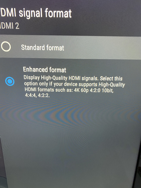 Sony HDMI Setting