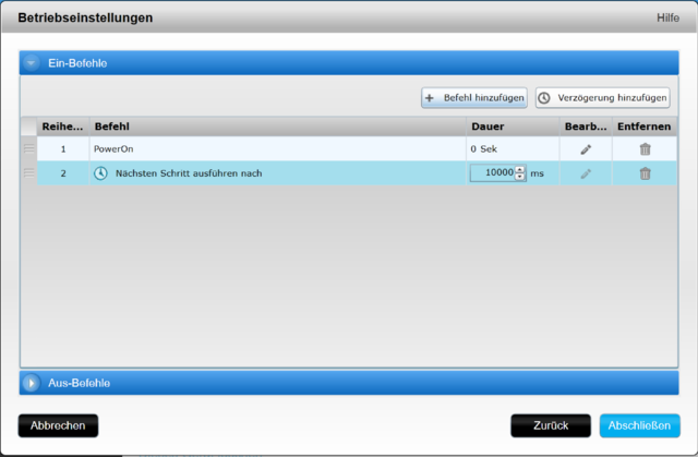 Power On With Delay For Following Command
