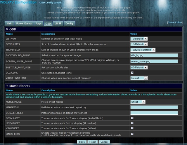 WDLXTV Configuration