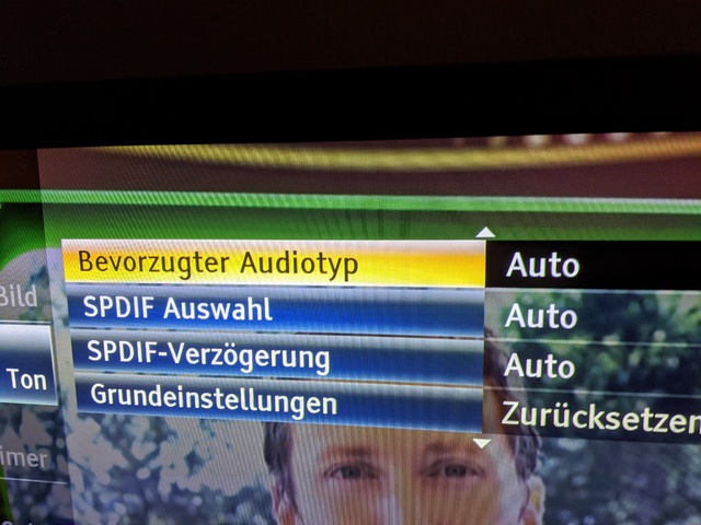 TV-Menü Bei DVB-S2-Empfang