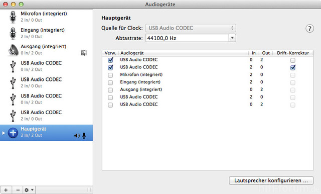 Audio MIDI Setup