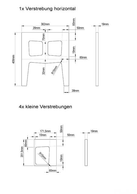 Bauplan Subwoofergehuse EMINENCE LAB12 52l geschlossen_Seite_5