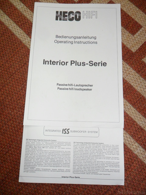 Bedienungsanleitung Interior Plus- Serie