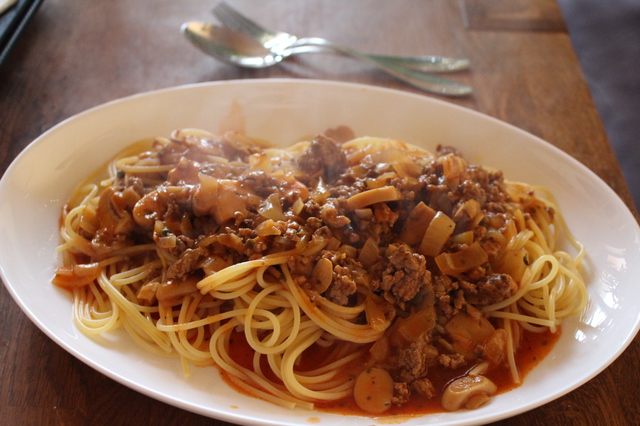 Spaghetti mit Hackfleisch