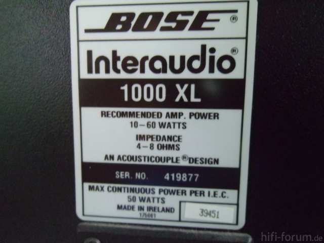 Bose Interaudio 1000 XL